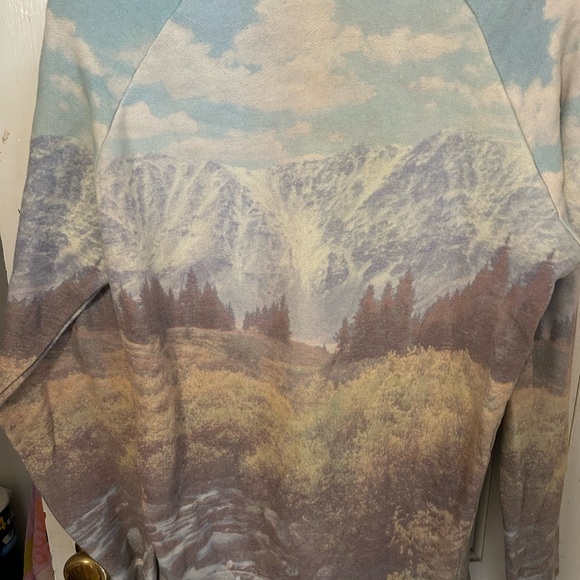 Scenic Print Women's Sweater - Picture 2 of 2